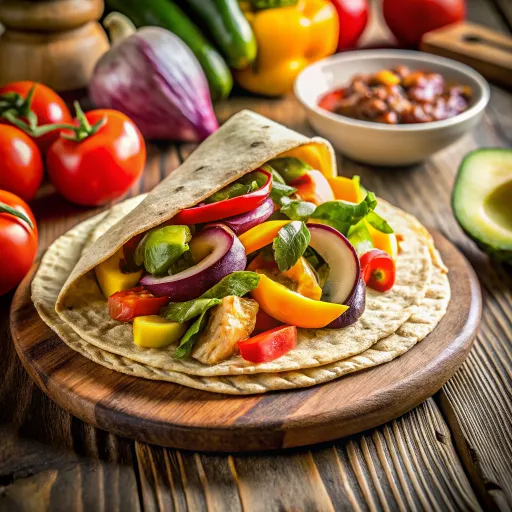Grillade Grönsakswraps med Avokadokräm